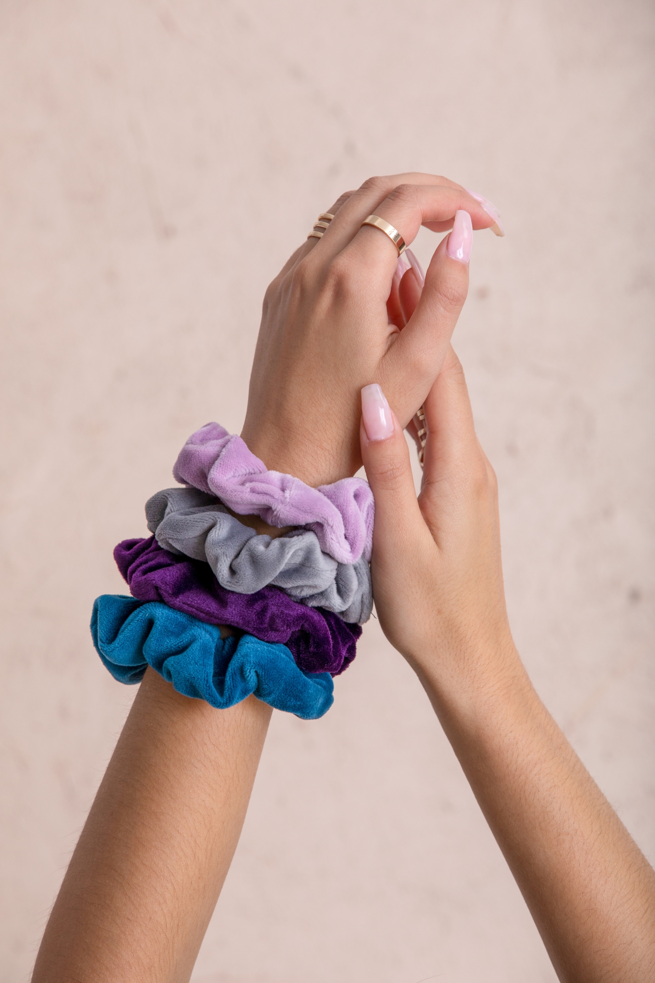 Velour Scrunchies 6pk